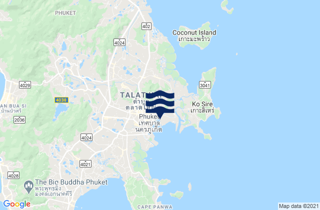 Mapa de mareas Ban Talat Yai, Thailand