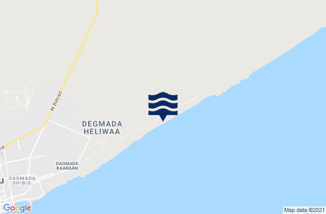 Mapa de mareas Banadir, Somalia
