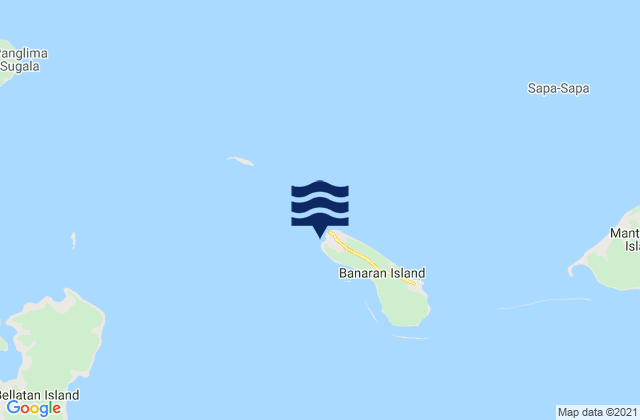 Mapa de mareas Banaran Island, Philippines