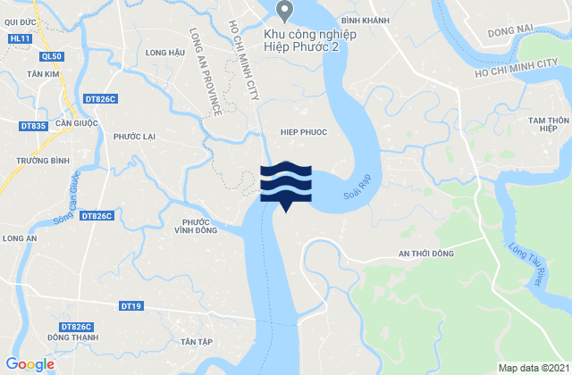 Mapa de mareas Banc de Corail, Vietnam