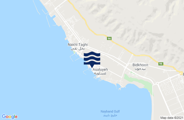 Mapa de mareas Bandar-e ‘Asalūyeh, Iran