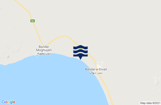 Mapa de mareas Bandar Lengeh, Iran