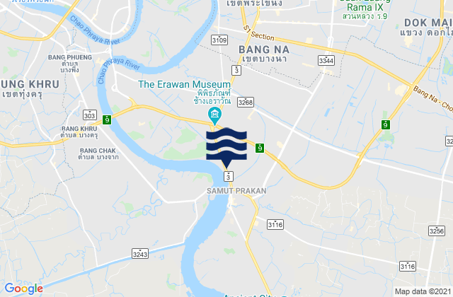 Mapa de mareas Bang Na, Thailand