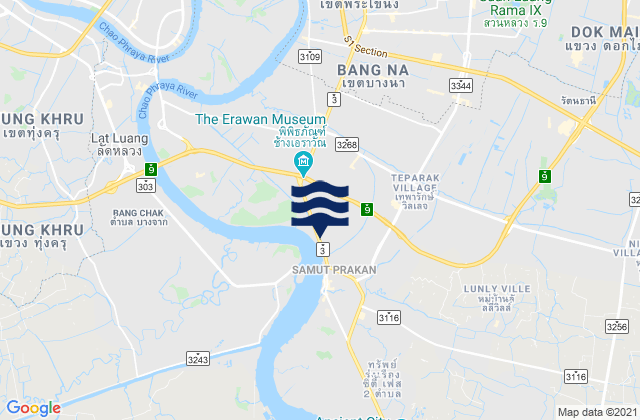 Mapa de mareas Bang Na, Thailand