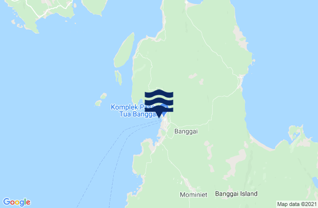 Mapa de mareas Banggai, Indonesia