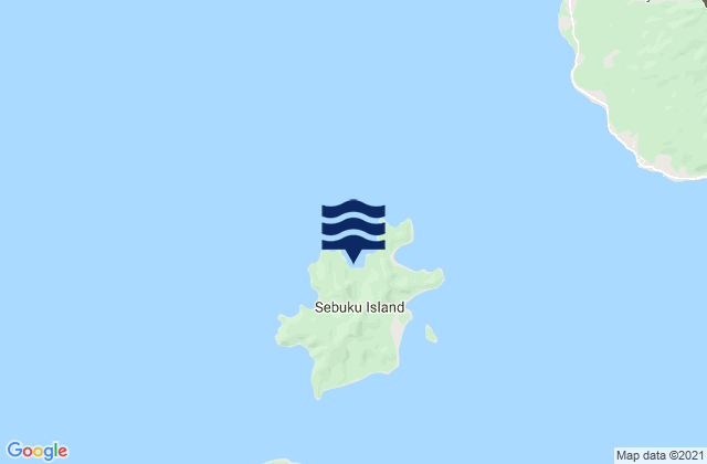 Mapa de mareas Bangkai Anchorage Sebuku Island, Indonesia