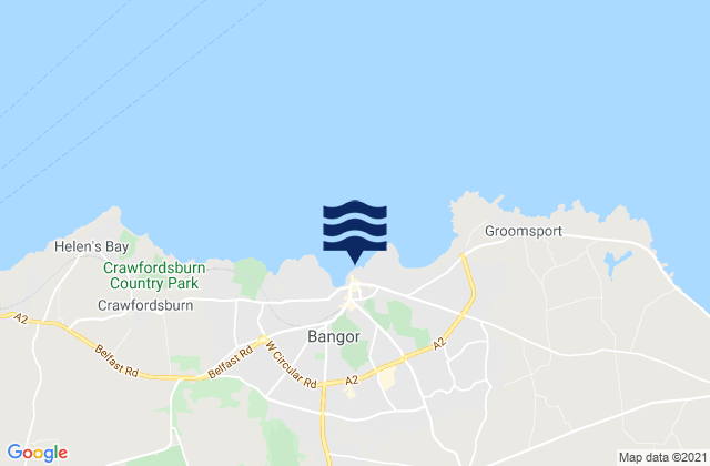 Mapa de mareas Bangor Bay, United Kingdom