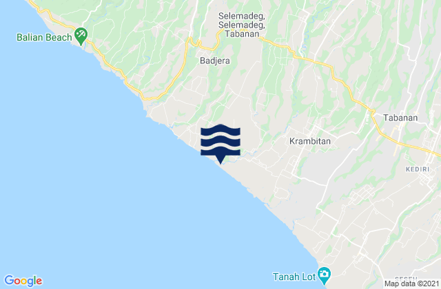 Mapa de mareas Banjar Beraban Kangin, Indonesia