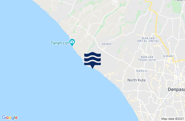 Mapa de mareas Banjar Kerobokan, Indonesia