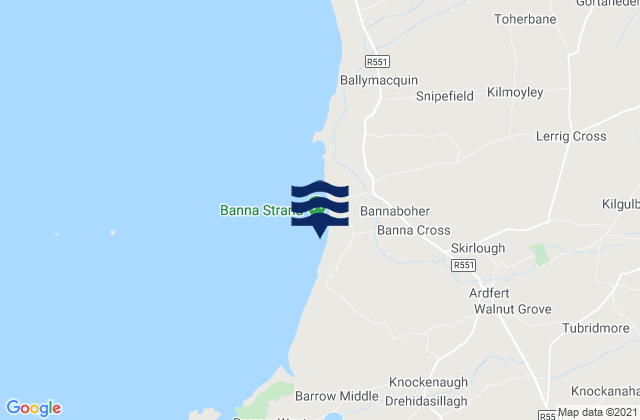 Mapa de mareas Banna Beach, Ireland