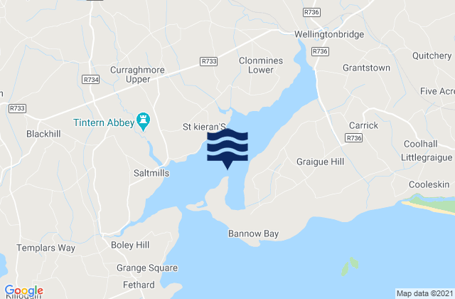 Mapa de mareas Bannow Bay, Ireland
