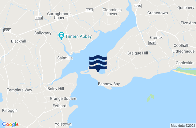 Mapa de mareas Bannow Island, Ireland