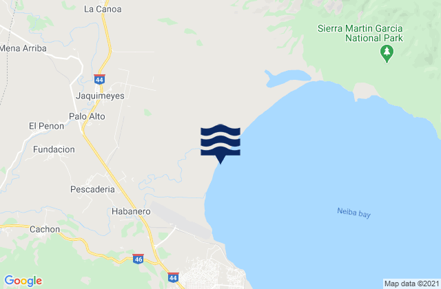 Mapa de mareas Baorvco, Dominican Republic