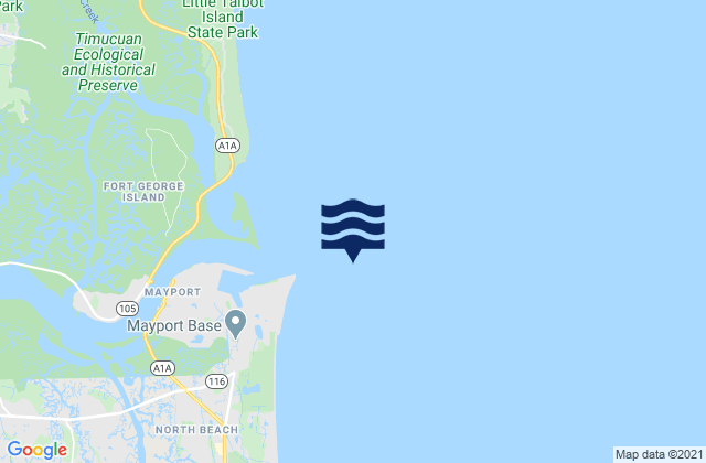 Mapa de mareas Bar Cut 0.6 n.mi. ENE of St. Johns Point, United States