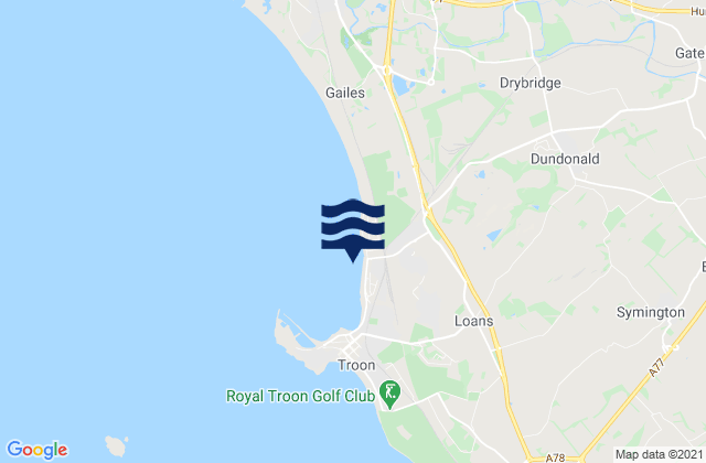 Mapa de mareas Barassie Beach, United Kingdom
