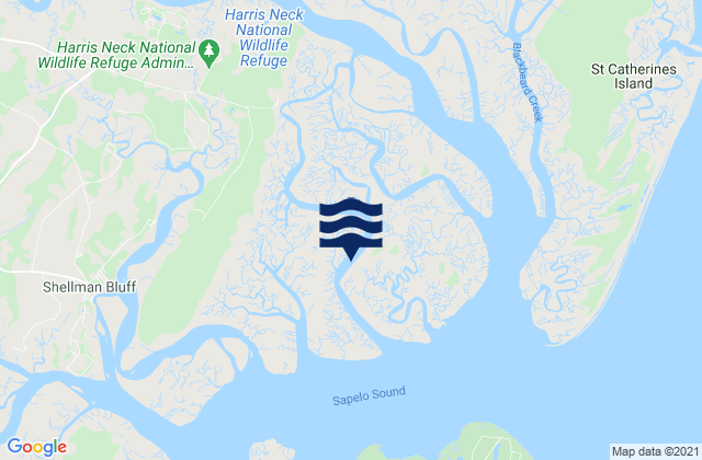 Mapa de mareas Barbour Island Barbour Island River, United States