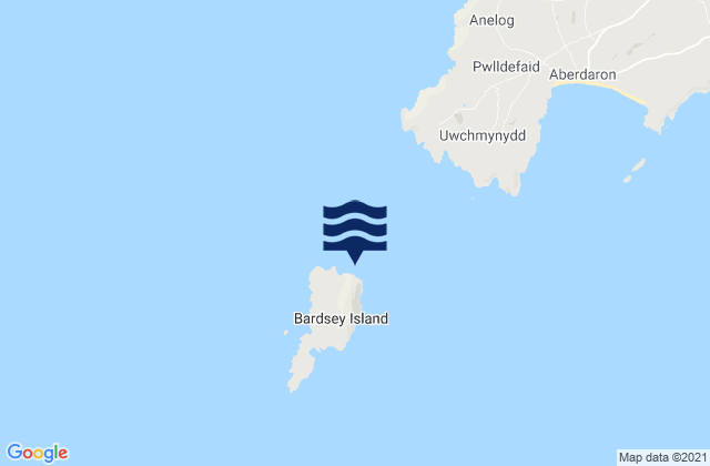 Mapa de mareas Bardsey Island, United Kingdom