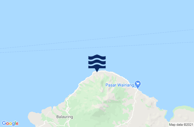 Mapa de mareas Bareng, Indonesia