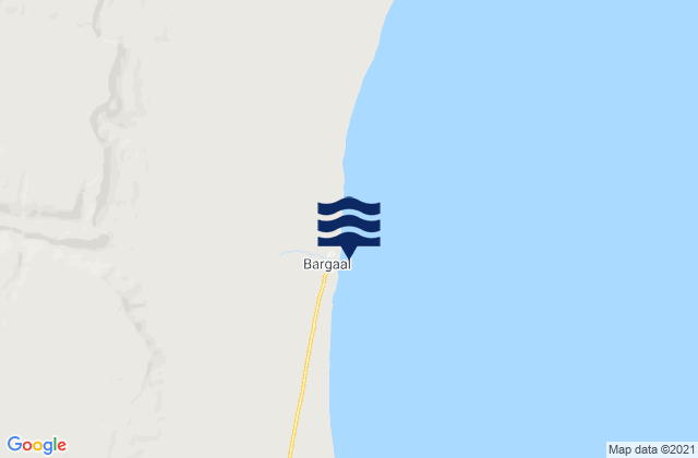 Mapa de mareas Bargaal, Somalia