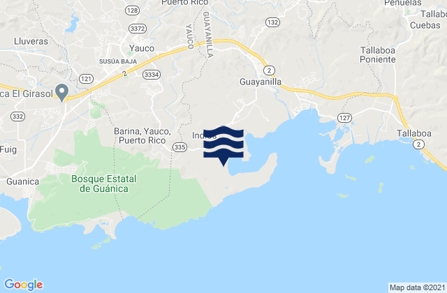 Mapa de mareas Barina Barrio, Puerto Rico