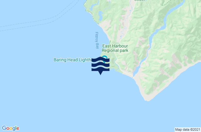 Mapa de mareas Baring Head, New Zealand