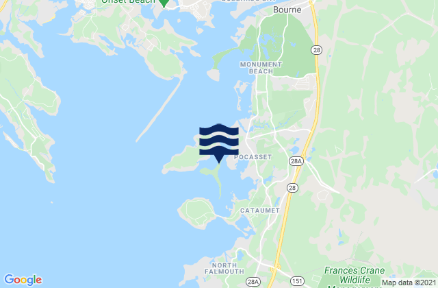 Mapa de mareas Barlows Landing, United States
