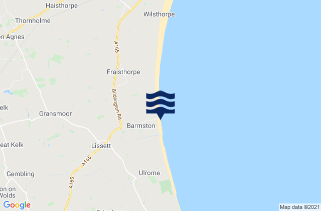 Mapa de mareas Barmston Beach, United Kingdom