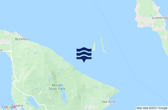 Mapa de mareas Barnes Island 0.8 mile southwest of, United States
