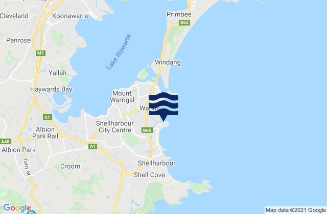 Mapa de mareas Barrack Point, Australia