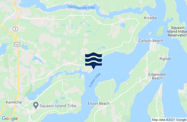 Mapa de mareas Barron Point Little Snookum Inlet Entrance, United States
