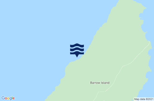 Mapa de mareas Barrow Island, Australia