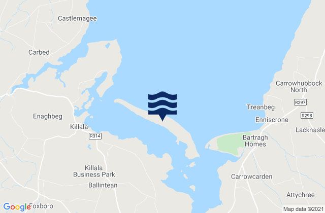 Mapa de mareas Bartragh Island, Ireland