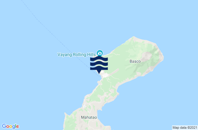 Mapa de mareas Basco Batan Isl, Philippines