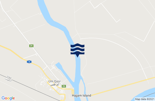 Mapa de mareas Basra Reach, Iraq