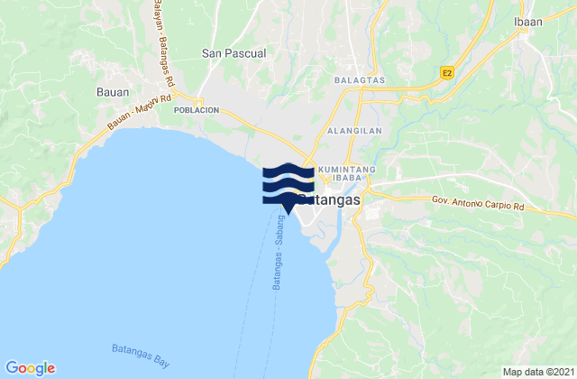 Mapa de mareas Batangas City, Philippines