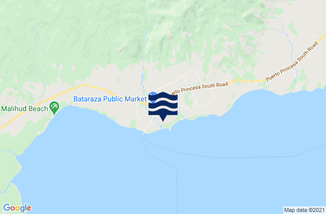 Mapa de mareas Batarasa, Philippines