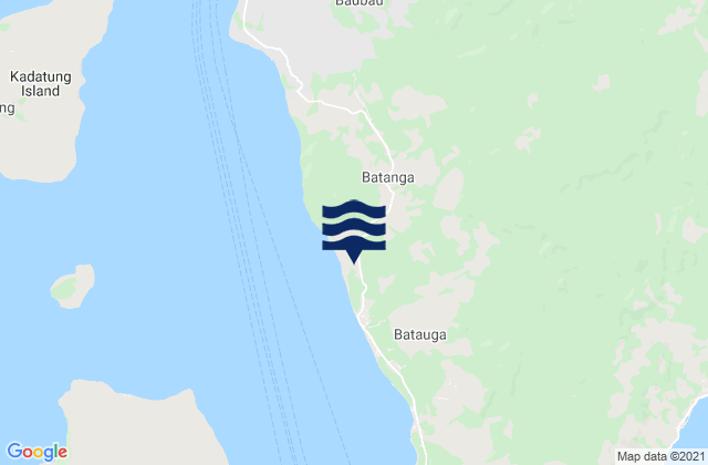 Mapa de mareas Batauga, Indonesia