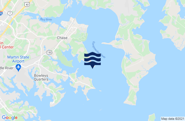 Mapa de mareas Battery Point, United States