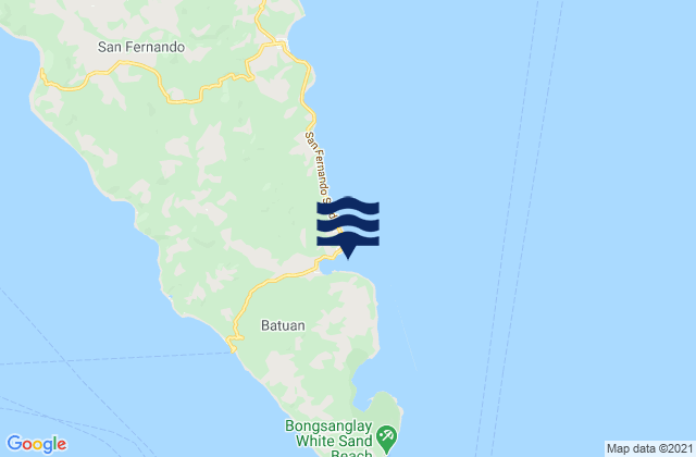 Mapa de mareas Batuan Bay (Ticao Island), Philippines