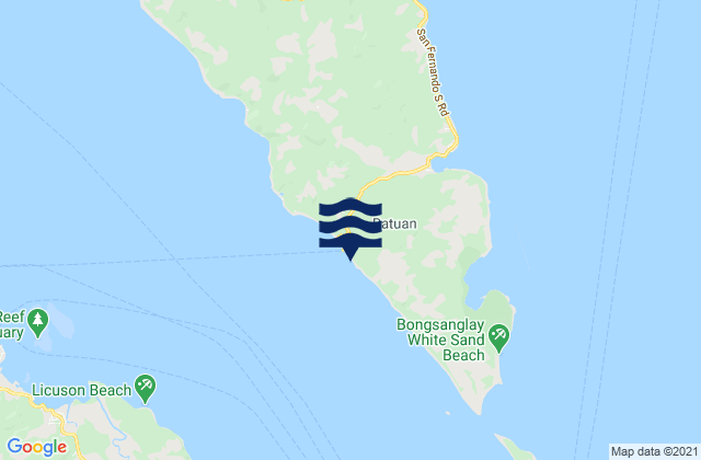 Mapa de mareas Batuan, Philippines