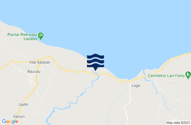 Mapa de mareas Baucau, Timor Leste