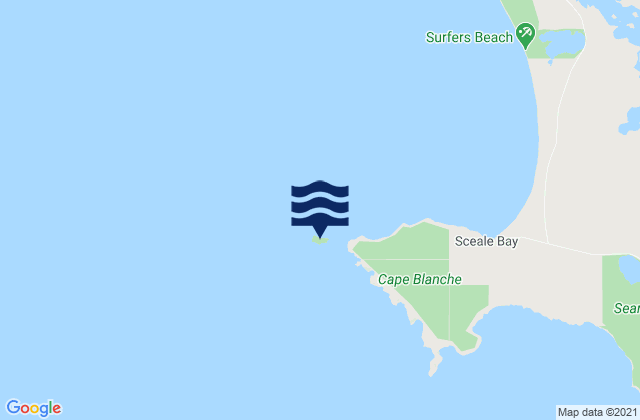 Mapa de mareas Baudin Island, Australia