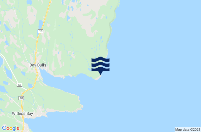 Mapa de mareas Bay Bulls Lighthouse, Canada