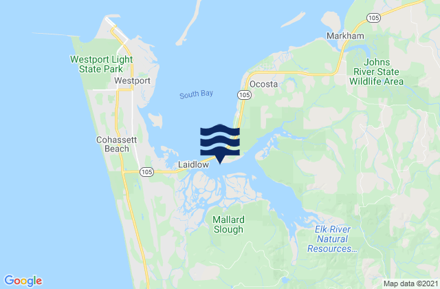 Mapa de mareas Bay City (South Bay), United States