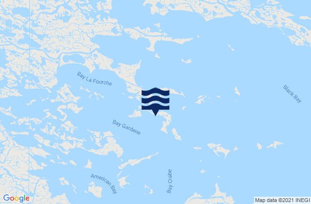 Mapa de mareas Bay Gardene, United States