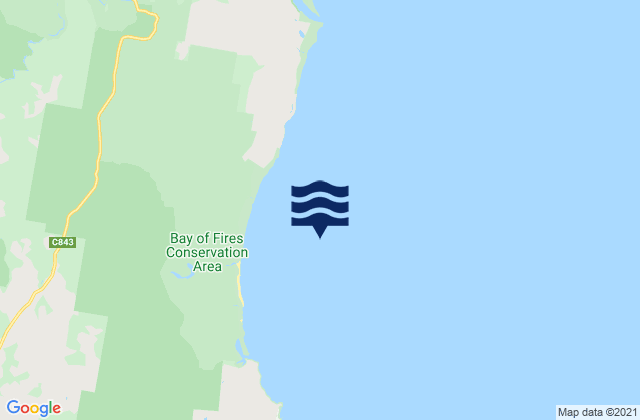 Mapa de mareas Bay of Fires, Australia
