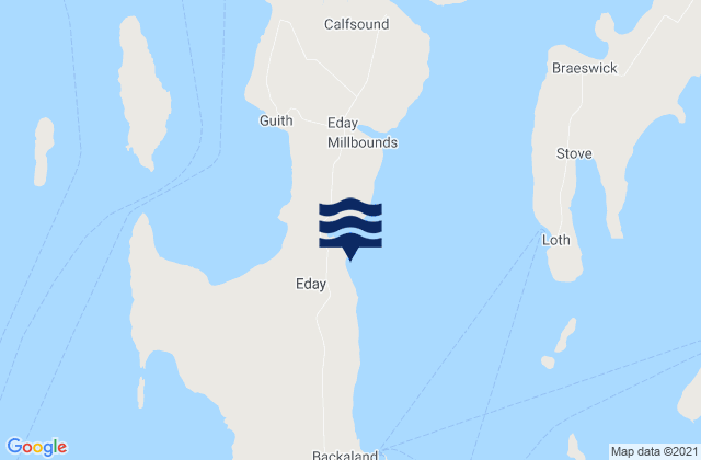 Mapa de mareas Bay of Icevay, United Kingdom