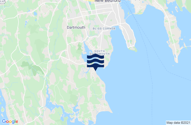 Mapa de mareas Bayview, United States