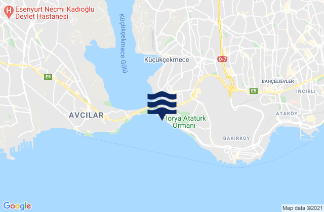 Mapa de mareas Başakşehir, Turkey