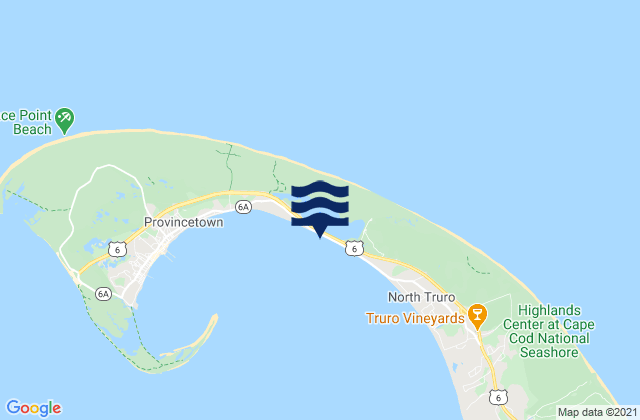 Mapa de mareas Beach Point Truro, United States
